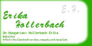 erika hollerbach business card